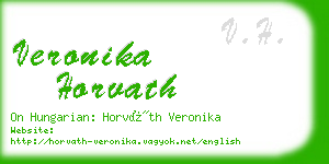 veronika horvath business card